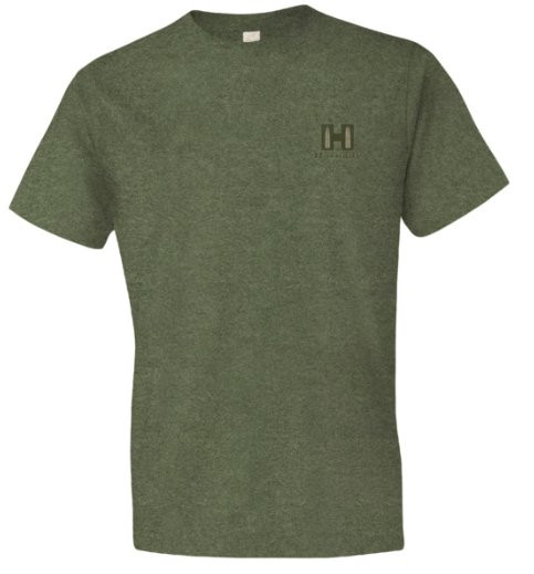 HORNADY OD GREEN T-SHIRT BACK AND FRONT CHEST HORNADY LOGO SIZE: M, #99600M