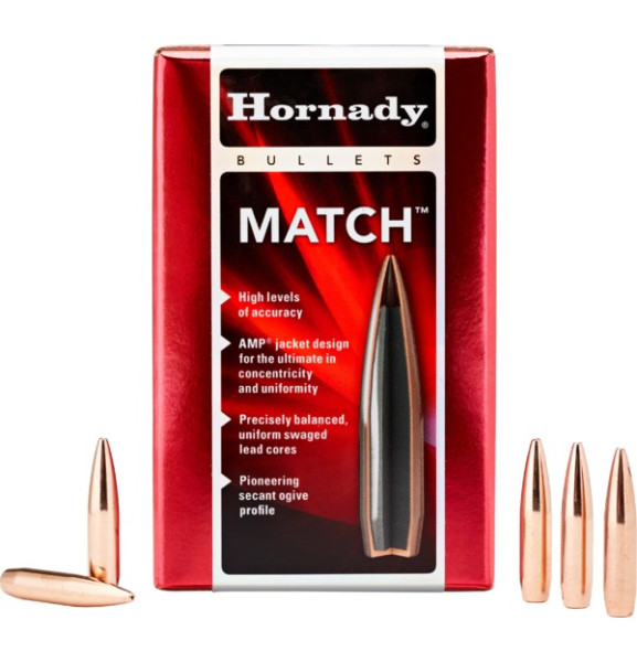 HORNADY MATCH BULLETS 6,5MM/.264 123GR BTHP MATCH (6,5 GRENDEL), VPE:100 STÜCK, #26174