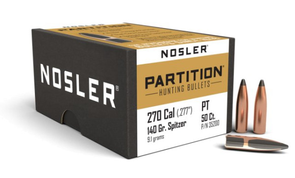 NOSLER PARTITION .270/.277 140GR SP, VPE:50STÜCK, #35200