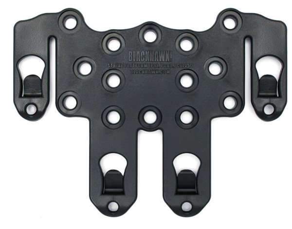 BLACKHAWK SERPA STRIKE PLATFORM AMBIDEXTROUS W/SPEED CLIP SCHWARZ, #38CL63BK