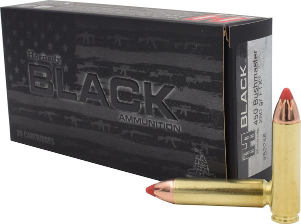 HORNADY BLACK .450 BUSHMASTER 250GR FTX, VPE: 20STÜCK #82246
