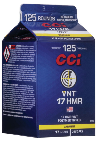 CCI VNT .17HMR 17GR VNT TIPPED, VPE: 125STÜCK, #00923CC