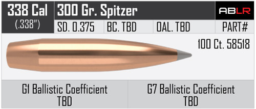 NOSLER ACCUBOND LONG RANGE .338/.338 300GR VPE: 100STÜCK #58518