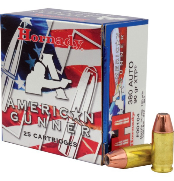 HORNADY AMERICAN GUNNER .380AUTO 90GR XTP VPE: 25STÜCK, #90104
