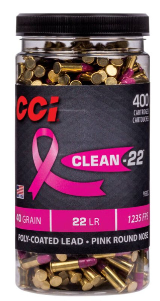 CCI CLEAN-22 -PINK- .22LR 40GR HV, VPE: 400STÜCK, #955CC