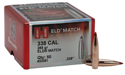 HORNADY ELD MATCH .338/.338 285GR, VPE: 50STÜCK, #33381