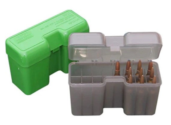 MTM #RF-22-SM10 PATRONENBOX MIT KLAPPDECKEL 22-SCHUSS, GRÜN