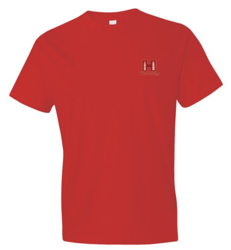 HORNADY RED T-SHIRT FRONT CHEST W/RED HORNADY LOGO, 100% BAUMWOLLE SIZE: XL, #99601