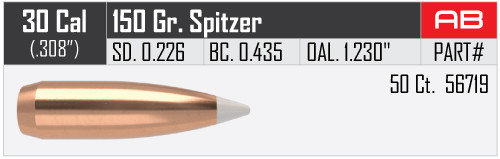 NOSLER ACCUBOND .30/.308 150GR VPE: 50STÜCK #56719