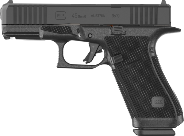 GLOCK PISTOLE G45 GEN6/OR/FS CROSSOVER 9MM LUGER 4"/10,2CM VERSTELLBARE VISIERUNG/2KG STEUERFEDER, #
