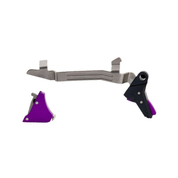TIMNEY ABZUG FÜR ALPHA GLOCK GEN5, ABZG-GEW. CA. 1360GR, GERADER ABZUG - PURPLE, #ALPHAGLOCK5PURPLE