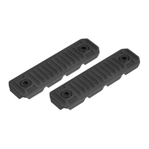 STRIKE INDUSTRIES AR CABLE MANAGEMENT RAIL COVERS - LONG BLACK (2PC/SET), #SIARCMCOVERLBK