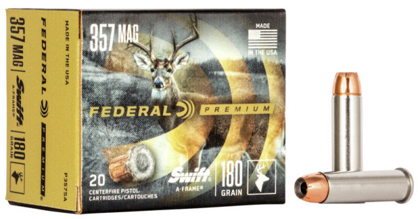 FEDERAL PREMIUM .357MAG 180GR SWIFT A-FRAME 20STÜCK, #P357SA