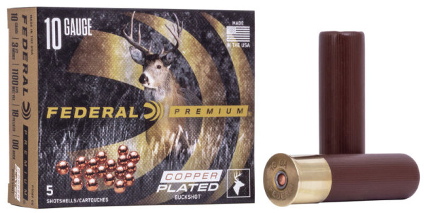 FEDERAL PREMIUM VITAL SHOK BUCKSHOT 10/89 MAG 18 PELLETS-00 BUCK, VPE: 5STÜCK, #P108F00