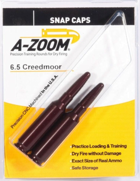 A-ZOOM #12300 PUFFERPATRONEN ALUMINIUM ELOXIERT 6,5CREEDMOOR 2STÜCK