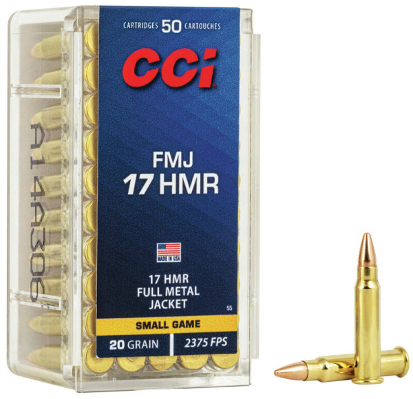 CCI FULL MEDAL JACKET .17HMR 20GR FMJ 50STÜCK #0055