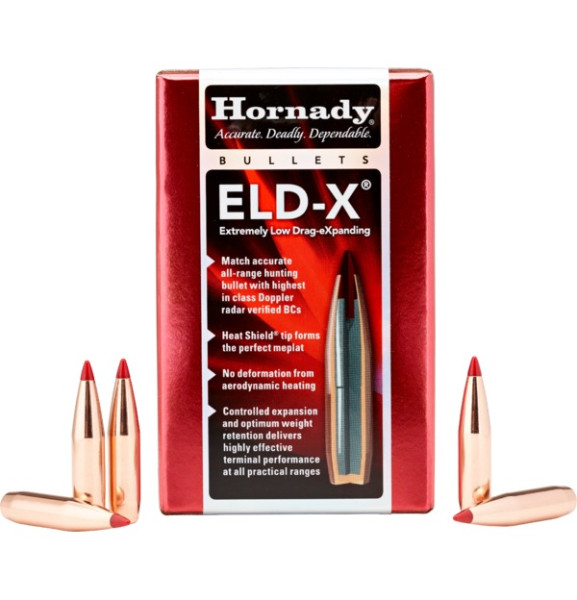 HORNADY ELD-X .25/.257 128GR, VPE: 100STÜCK, #25417