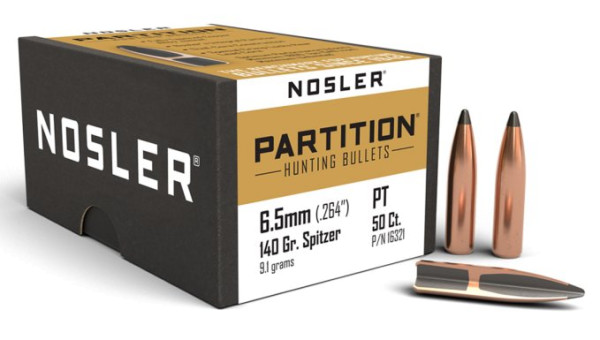 NOSLER PARTITION 6,5MM/.264 140GR SP, VPE: 50STÜCK, #16321