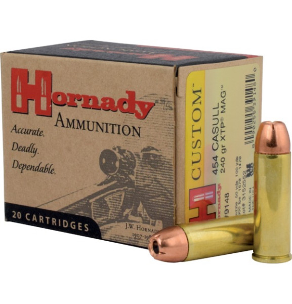 HORNADY CUSTOM .454 CASULL 240GR XTP/MAG VPE: 20STÜCK, #9148