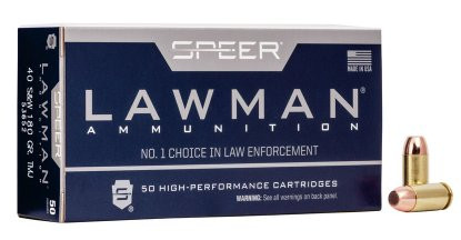 SPEER LAWMAN CLEAN-FIRE LOW VELOCITY .40 S&W 165 GR TMJ-CF, VPE: 50STÜCK, #53982