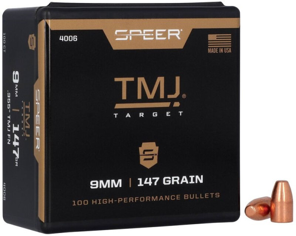 SPEER TMJ 9MM/.355 147GR FMJ, VPE:100STÜCK, #4006