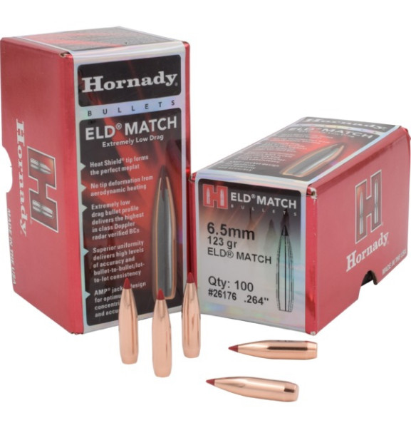 HORNADY ELD MATCH 6,5MM/.264 123GR, VPE: 100STÜCK, #26176