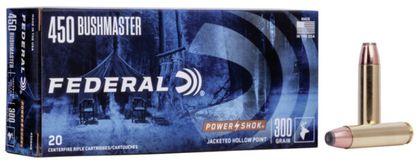 FEDERAL POWER-SHOK .450 BUSHMASTER 300GR SP, VPE: 20SÜCK, #450BMB