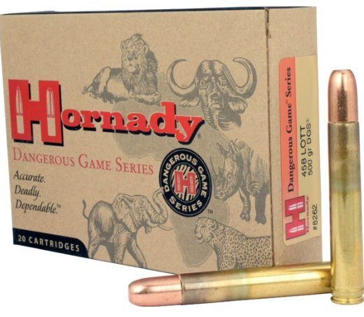 HORNADY MUNITION .458 LOTT 500GR FMJ/RN, VPE: 20STÜCK, #8262