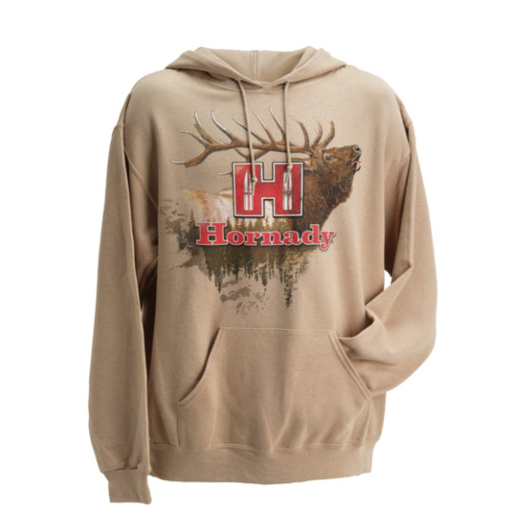 HORNADY KAPUZENPULLOVER TAN & KHAKI WAPITI GR. M, #99612M