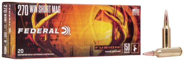 FEDERAL FUSION .270WSM 150GR SP, VPE: 20STÜCK, #F270WSMFS1