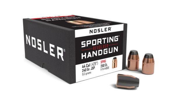NOSLER SPORTING HANDGUN .44/.429 240GR JSP, VPE: 250STÜCK, #44868