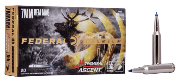 FEDERAL PREMIUM 7MM REMMAG, 155GR TERMINAL ASCENT, VPE: 20STÜCK, #P7RTA1
