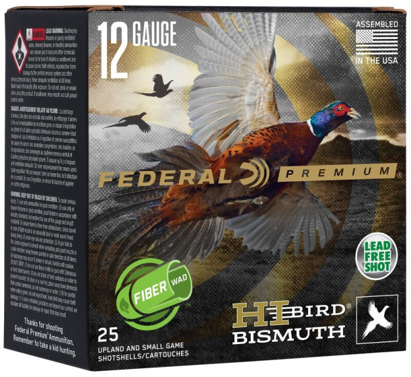 FEDERAL PREMIUM HI-BIRD .12/70 2 3/4_ 1 1/4OZ 5 FIBER WAD BISMUTH, VPE:25STÜCK, #HVFB12HW5