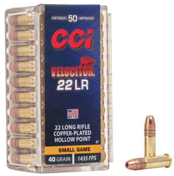 CCI VELOCITOR .22LR 40GR GDHP, VPE: 50STÜCK, #0047