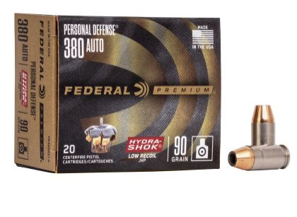 FEDERAL PREMIUM PERSONAL DEFENCE HYDRA-SHOK .380 AUTO 90GR JHP, VPE: 20STÜCK, #PD380HS1H