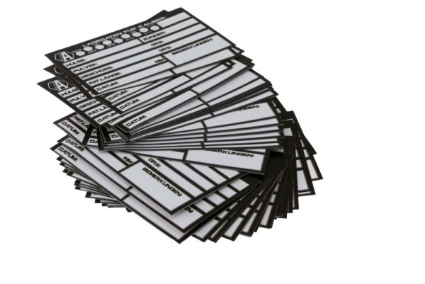 ALPHA PRECISION LADEDATEN AUFKLEBER VPE:100 STÜCK, #0069