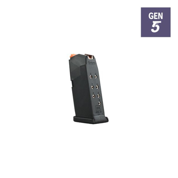 GLOCK MAGAZIN G26 10RD 9MM LUGER SCHWARZ/ORANGE, #1580