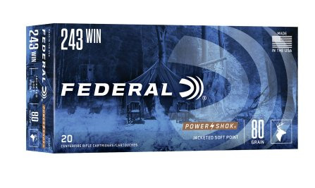 FEDERAL POWER SHOK .243WIN 80GR SPEER HOT-COR SP, VPE:20STÜCK, #243AS