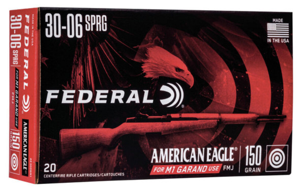 FEDERAL AE .30-06 SPRG 150GR FMJ M1 GARAND, VPE: 20STÜCK, #AE3006M1