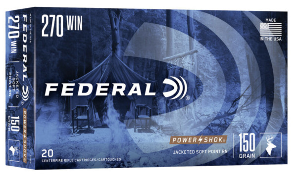 FEDERAL POWERSHOK .270 WIN 150GR SP, VPE: 20STÜCK, #270B