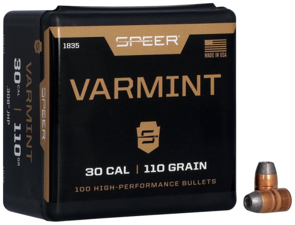 SPEER VARMINT .30/.308 110GR HP, VPE:100STÜCK, #1835
