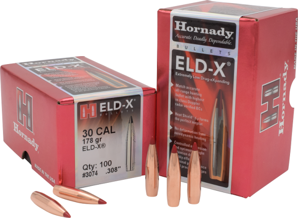 HORNADY ELD-X .30/.308 178GR, VPE: 100STÜCK, #3074