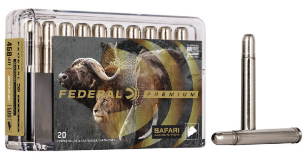 FEDERAL PREMIUM .458 LOTT 500GR TROPHY BONDED BEAR CLAW, VPE: 20STÜCK, #P458LT1