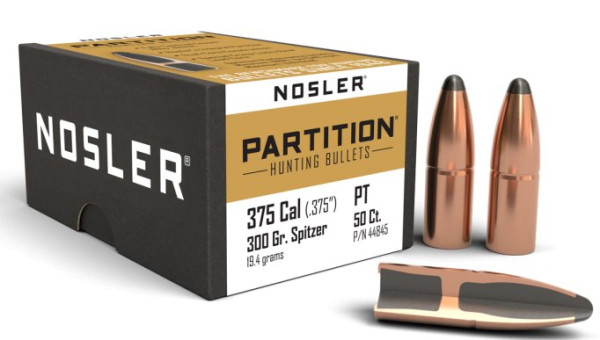 NOSLER PARTITION .375/.375 300GR SP, VPE:50STÜCK, #44845