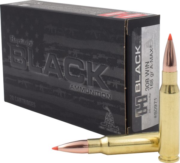 HORNADY BLACK .308 WIN 168GR A-MAX, VPE: 20STÜCK #80971