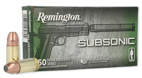 REMINGTON SUBSONIC .9MM LUGER 147GR FNEB, VPE:50 STÜCK, #28435
