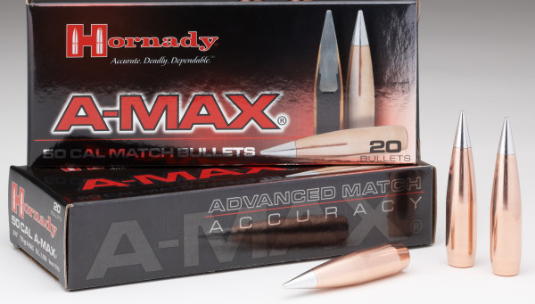 HORNADY A-MAX .50 BMG /.510 750GR MATCH BT, VPE: 20STÜCK, #5165