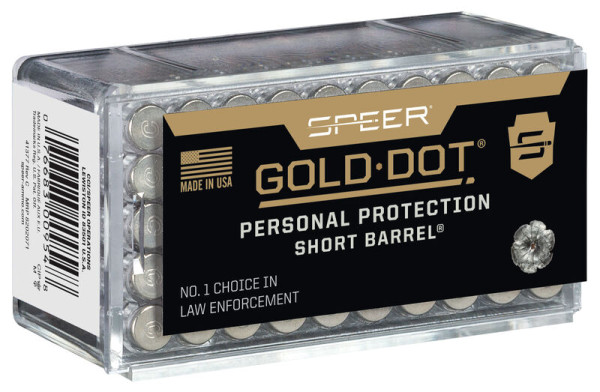 SPEER PP SHORT BARREL .22WMR 40GR GOLD DOT HP, VPE: 50STÜCK, #954