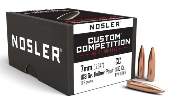 NOSLER CUSTOM COMPETITION 7MM/.284 168GR HPBT, VPE:100STÜCK, #53418