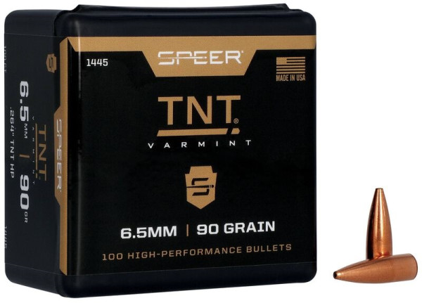 SPEER TNT VARMINT 6,5MM/.264 90GR, VPE:100STÜCK, #1445